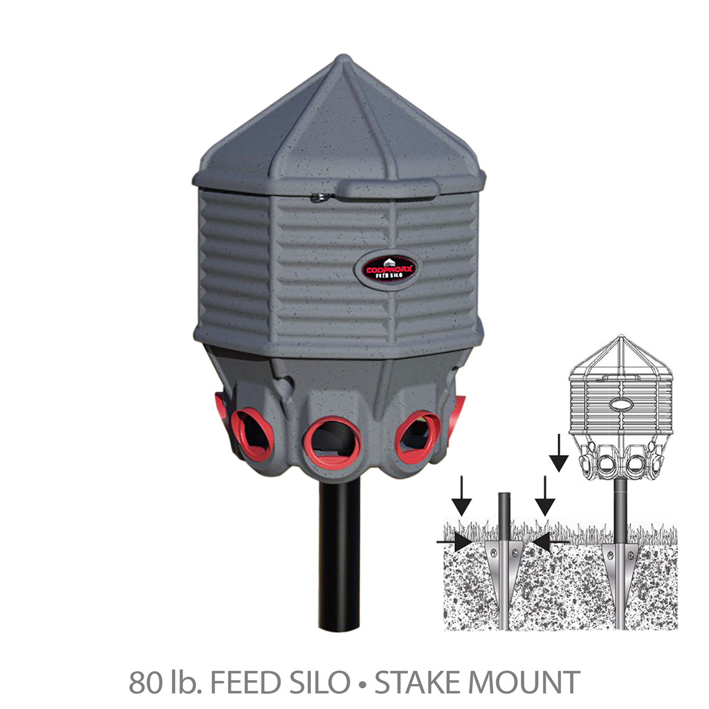 80 lb. CoopWorx Feed Silo