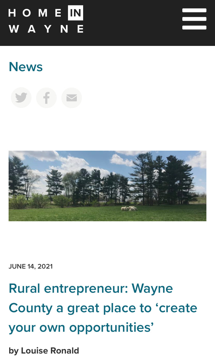 Farmer Brad LLC featured in Wayne County EDC’s Home in Wayne.