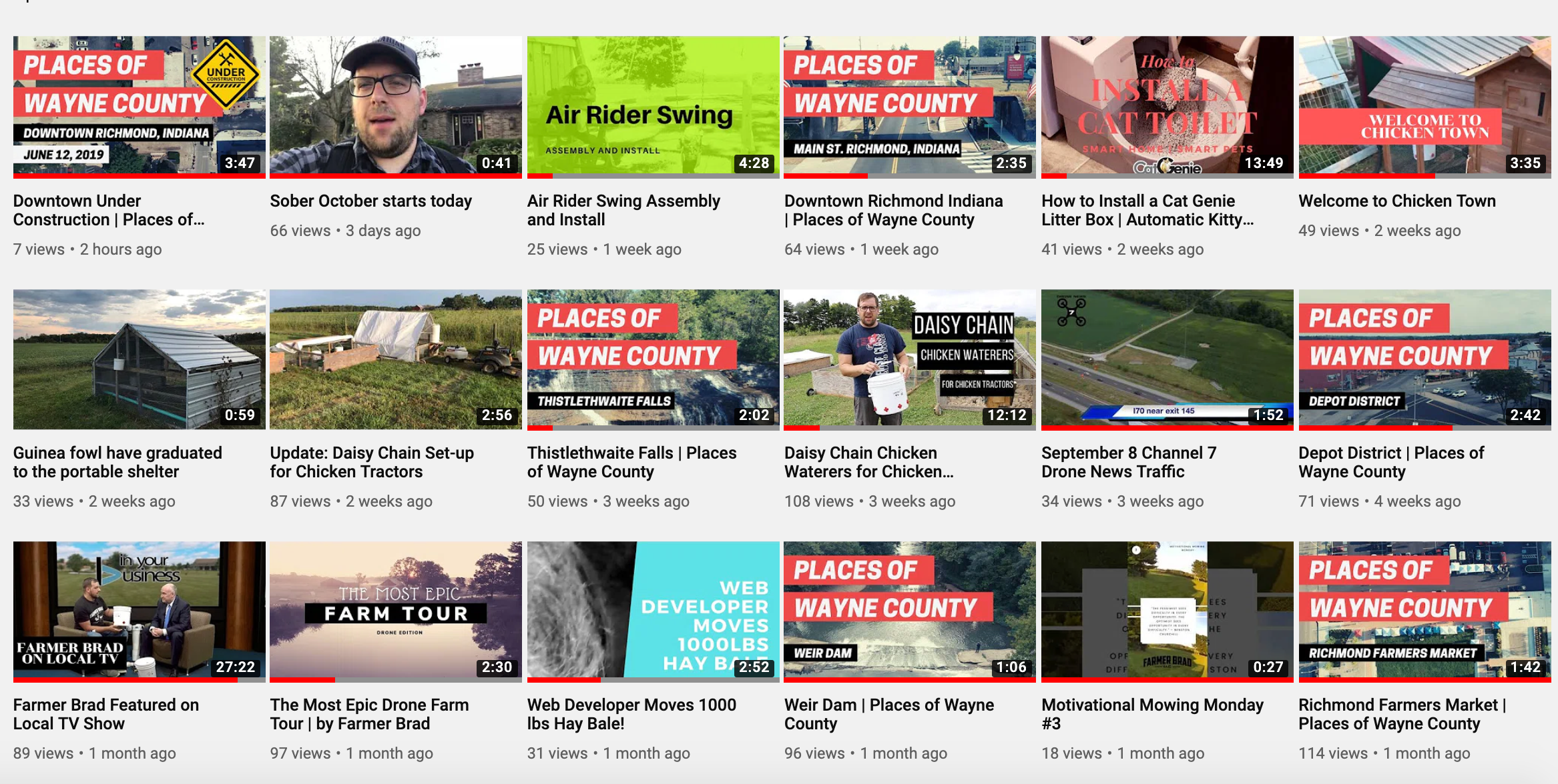 Are you Subscribed to Farmer Brad on Youtube?