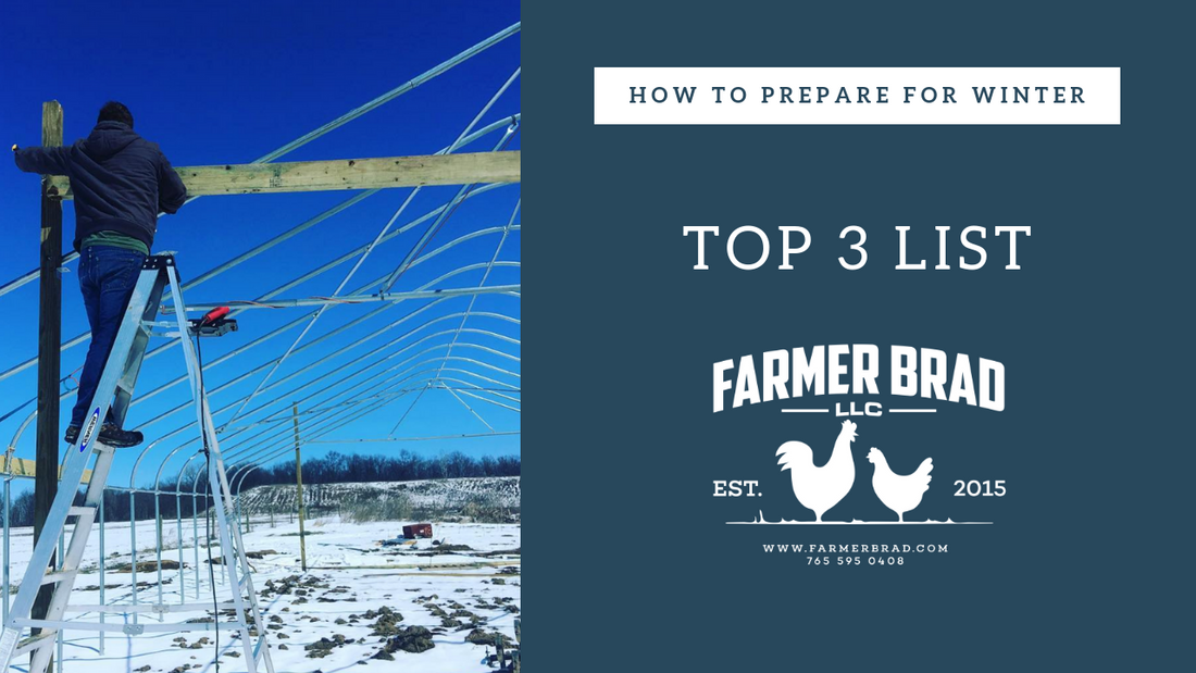 Top 3 List: How to prepare for Winter.
