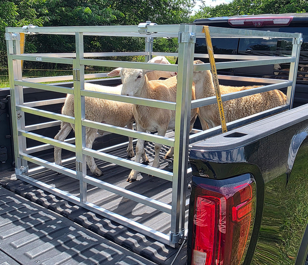 Sheep Container Aluminum Transport Cage for Sheep, Goat, Pig, Dog, Small Livestock Tru ...