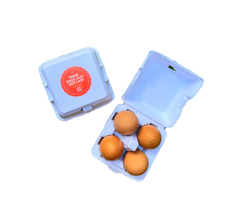 "Just Got Laid" 4-Egg Carton