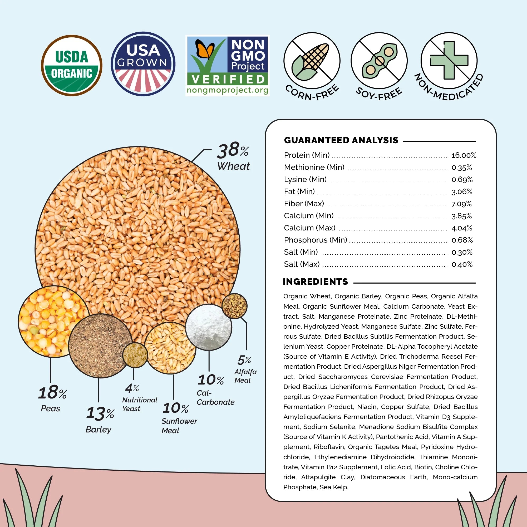 Big Flock Bundle | 2 Months of Organic Feed, Grit & Oyster Shell for 20 Layer Hens