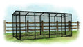 Walk-In 15 ft. Chicken Run (6'6"W x 15'L x 6'3"H)