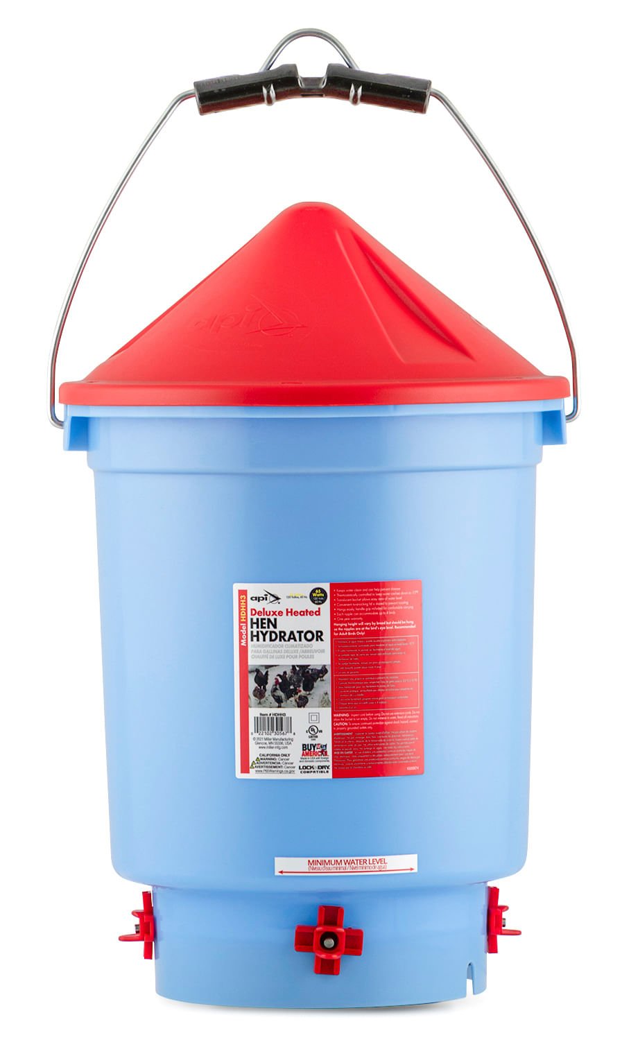 Little Giant Heated Deluxe Hen Hydrator, 3 Gallon
