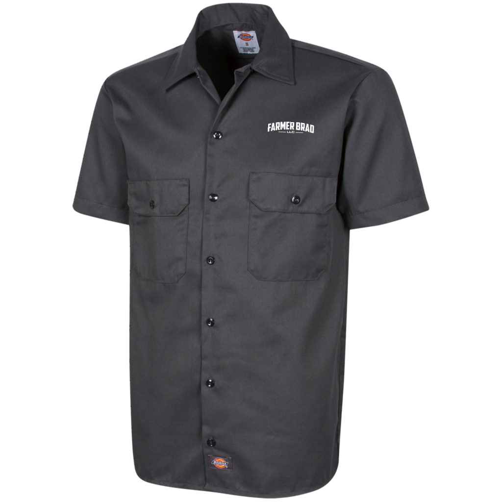 1574 Camisa de trabajo de manga corta para hombre