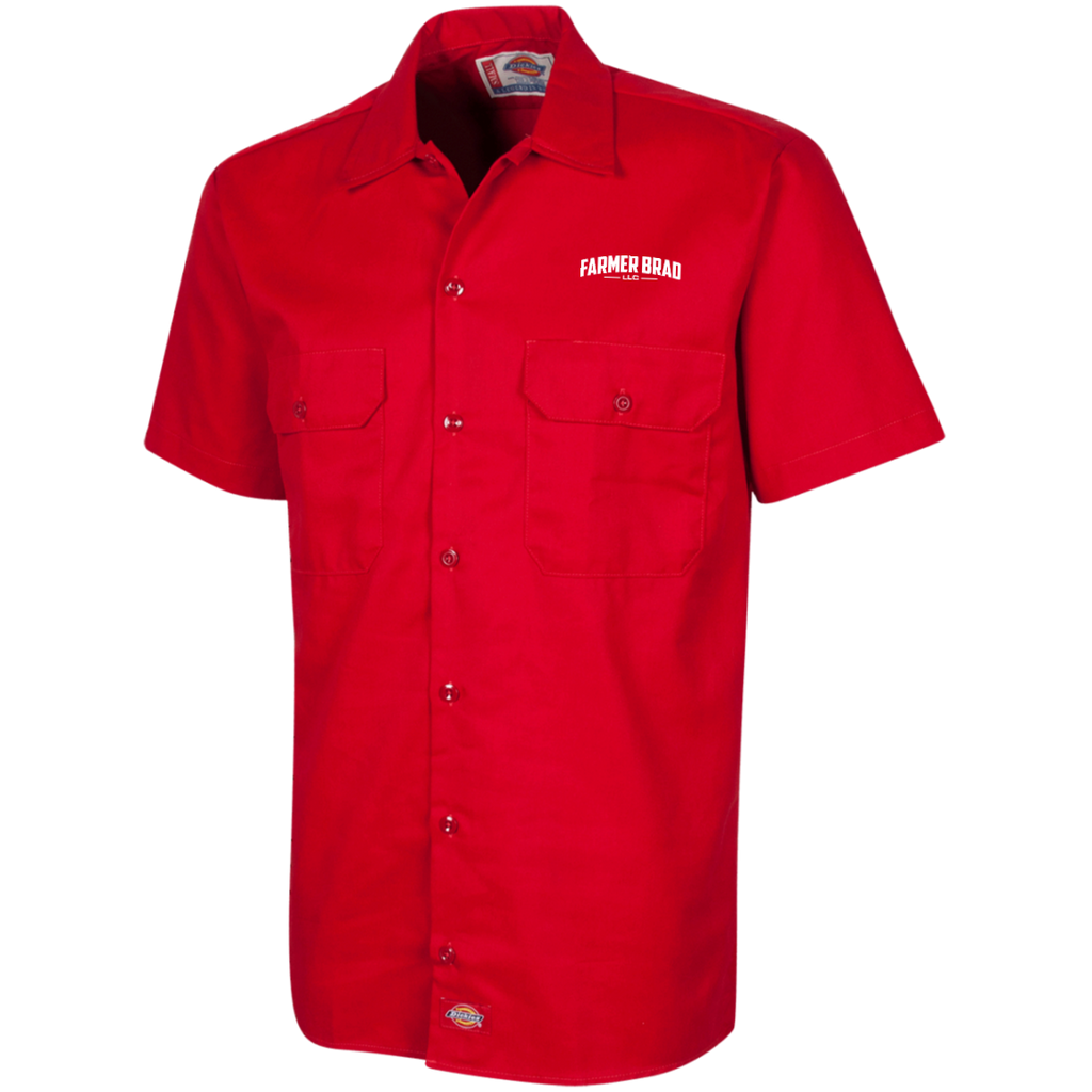 1574 Camisa de trabajo de manga corta para hombre