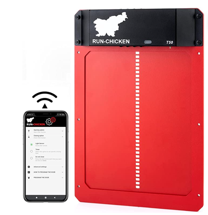 Ejecute la puerta automática del gallinero
