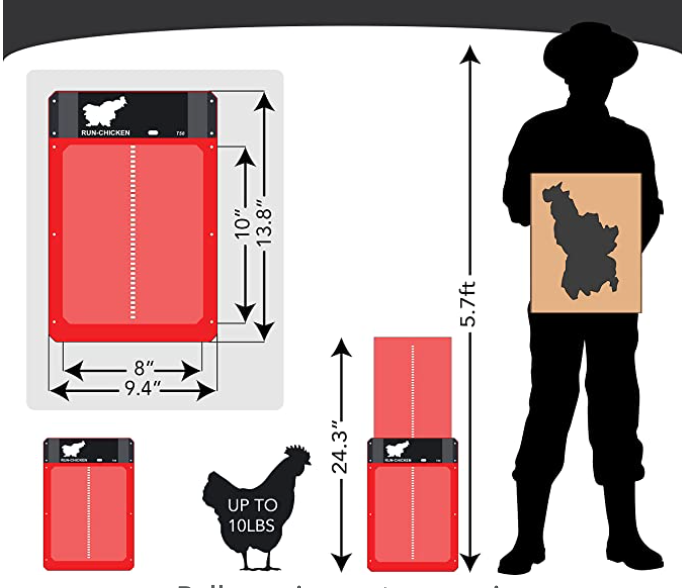 Ejecute la puerta automática del gallinero