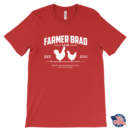 OFFICIAL FARMER BRAD (Canvas Mens T-Shirt) - Farmer Brad LLC